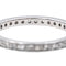 Bague 54 Bague Alliance américaine   Or blanc Diamant 58 Facettes 4152531RV