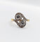 Bague 52 Bague toi et moi antique or jaune et diamants 58 Facettes A05760