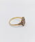 Bague 55 Bague pompadour or jaune, platine, améthyste et diamants taille rose (circa 1910) 58 Facettes A05298