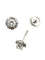 Boucles d'oreilles or blanc 18K et diamants certifiés GIA 58 Facettes