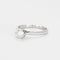 Bague 55 Bague solitaire or gris ornée d'un diamant 58 Facettes 160/2