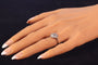 Bague 51 Bague de fiançailles Art déco vintage en diamant, vers 1920 – Élégance classique en platine 58 Facettes 23137-0327