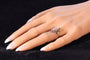 Bague 58 Élégance symbolique : bague antique double serpent avec diamants et rubis 58 Facettes 24278-0102