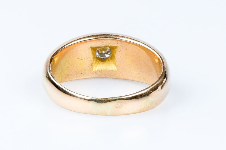 Bague 64 Bague diamant en or jaune 18 carats 58 Facettes 2-4377-1470-9