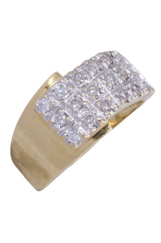 Bague 51.5 BAGUE PAVAGE DIAMANTS 58 Facettes 083491