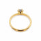 Bague 57 Bague solitaire en or jaune avec un diamant naturel. 58 Facettes 50351
