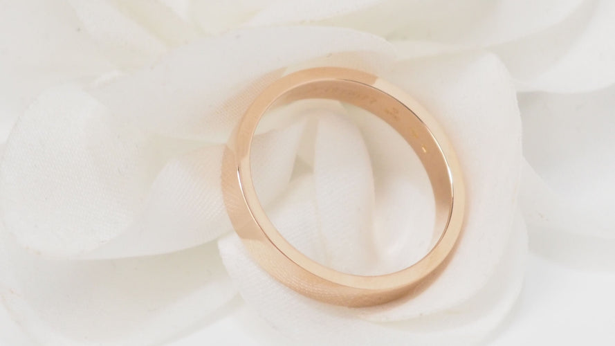 Bague 60 Alliance C de Cartier en or rose 58 Facettes 32517
