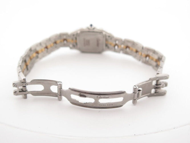 Montre vintage montre CARTIER panthere pm 23 mm 166921 or et acier quartz 58 Facettes 266689