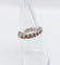 Bague 52 Alliance américaine or blanc 18k ornée de 0,38 carats de diamants taillés en brillants 58 Facettes A05015