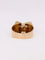 Bague 55.5 Bague tank or jaune platine diamants 58 Facettes J378