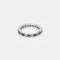 Bague 53 Alliance américaine or gris, diamants et saphirs 58 Facettes NAR0073