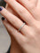 Bague 54 Alliance américaine or blanc diamants 1,38 ct 58 Facettes J65