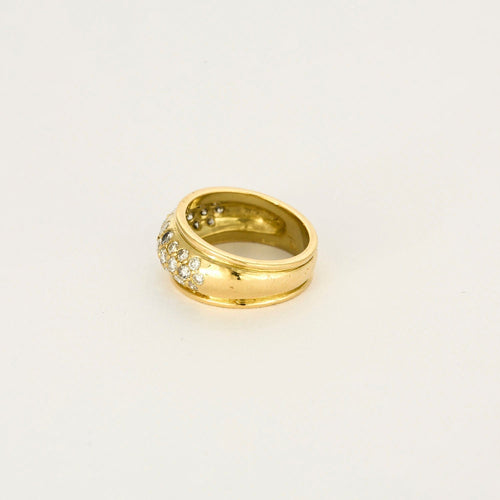 Bague 48 Bague or jaune diamants 58 Facettes LP1234/10