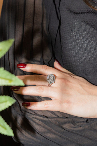 Bague 57 Bague Or blanc Diamant 58 Facettes 2698712CN