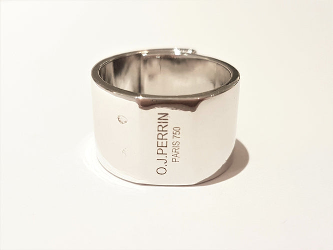 Bague 53 O.J. Perrin Bague Légendes Or blanc 58 Facettes 05169CD