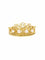 Bague 54 Bague couronne or jaune diamants perles 58 Facettes 1108.1