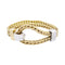 Bracelet Bracelet Pomellato, "Corde", deux ors, diamants. 58 Facettes 33791
