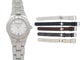 Montre montre baume & mercier linea acier diamants quartz + 5 bracelets 58 Facettes 247835