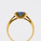 Bague 53 Solitaire Vintage Or Saphir et Diamants Circa 1970 58 Facettes 316