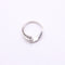 Bague Bague solitaire or blanc 18 carat (750/1000), diamant serti tension / couteau 58 Facettes