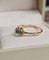 Bague 52 Bague or jaune, aigue-marine, diamants 58 Facettes 698