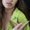 Broche Broche branche de citronnier émail et perles fines 58 Facettes 20-583