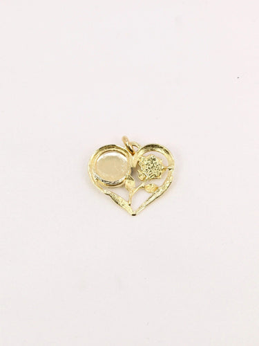 Pendentif Médaille amour Augis coeur Plus qu'hier moins que demain or jaune rubis 58 Facettes J520