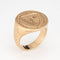 Bague Chevalière vintage lourde « Reach For The Stars » en or jaune 14 carats pour homme, taille 11 58 Facettes G14044
