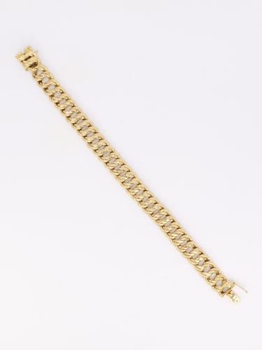 Bracelet Bracelet maille américaine or jaune 1,2 cm 58 Facettes 1190.2