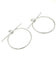HERMES. Collection "Loop", boucles d'oreilles argent GM 58 Facettes