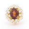Bague Bague Cocktail Vintage, Tourmaline et Diamants 58 Facettes