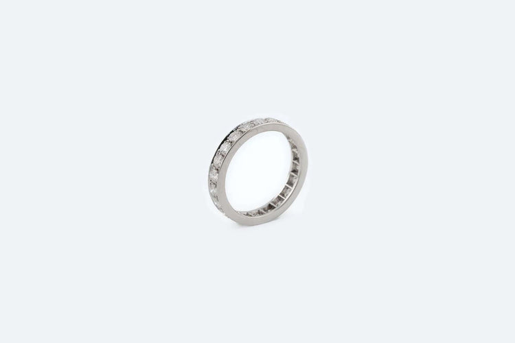 Bague 7 / Oro Bianco Girodito in oro bianco con diamanti 58 Facettes ANL648