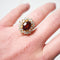 Bague 54 Bague Cocktail Vintage, Tourmaline et Diamants 58 Facettes