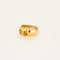 Bague 51 Bague Jonc 2 Coeurs or jaune 58 Facettes