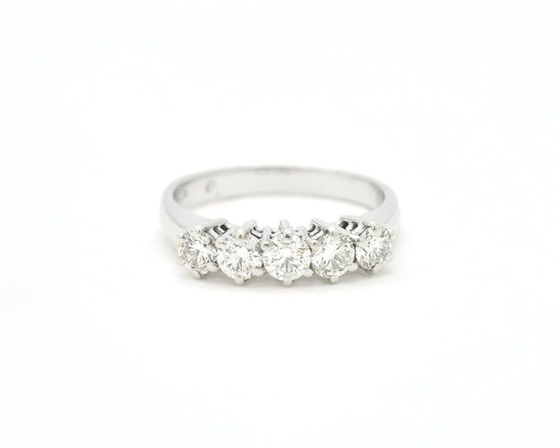 Bague Bague Rivière Ct 1 58 Facettes