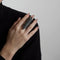 Bague 55 Bague en or jaune et argent 58 Facettes 1629