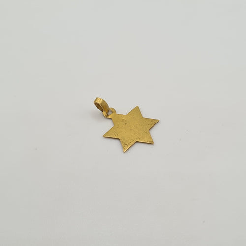 Pendentif Pendentif Étoile de David en or jaune 58 Facettes