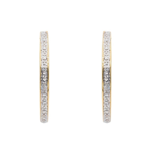Boucles d'oreilles Boucles d'oreilles Créoles Or jaune Diamant 58 Facettes 2905335CN