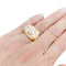 Bague 48 Bague "Tank" or rose, platine, diamants. 58 Facettes 34003