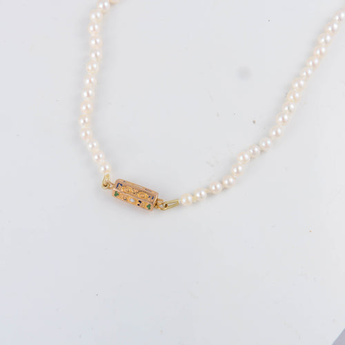 Collier Collier de perles de culture fermoir XIXème 58 Facettes