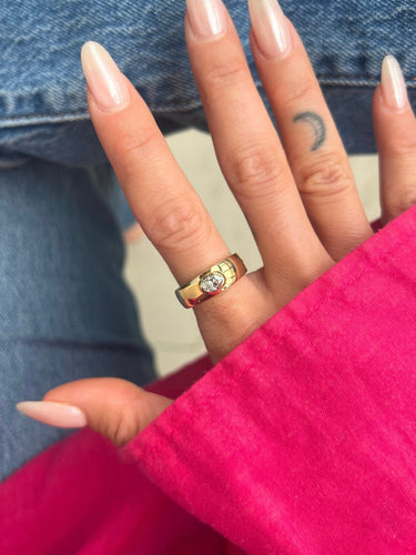 Bague 54 Bague Jonc Diamant Ovale 58 Facettes