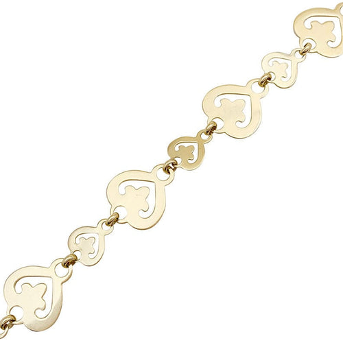 Bracelet Bracelet O.J. Perrin "Coeur Légende" or jaune. 58 Facettes 33808