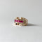 Bague 47.5 Bague Tank or et rubis 58 Facettes