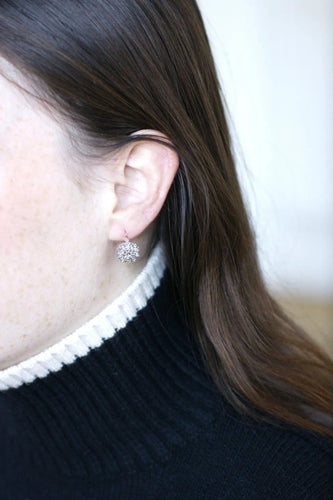 Boucles d'oreilles Boucles d'Oreilles Marguerite Diamants Taille Rose 58 Facettes