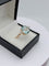 Bague 54 Bague vintage aigue-marine coussin et diamants en or rose 18k 58 Facettes