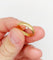 Bague 55.5 RARE Alliance jumelées victorienne or jaune 18k (circa 1872) antique 58 Facettes A06007
