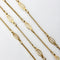 Collier Chaîne italienne vintage à maillons fantaisie en or 18 carats 58 Facettes