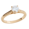 Bague 51 Bague Cartier Solitaire 1895 en or jaune, sertie d'un diamant rond de 0,60 carat (certifié CIA, pureté H/VS1). 58 Facettes