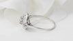 Bague 54 Bague Art Déco or blanc et diamants 58 Facettes 33025