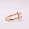 Bague Bague Toi et Moi or jaune 18k et perles de culture 58 Facettes
